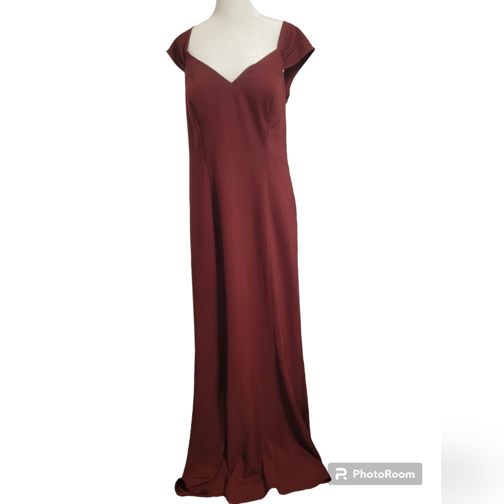 BARI JAY womens size 14 maroon formal dress